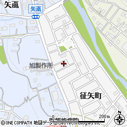 埼玉県飯能市征矢町10-8周辺の地図