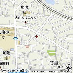 埼玉県飯能市笠縫104周辺の地図