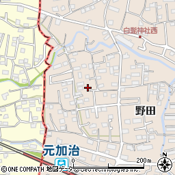 埼玉県入間市野田243周辺の地図