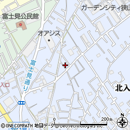 埼玉県狭山市北入曽831-30周辺の地図