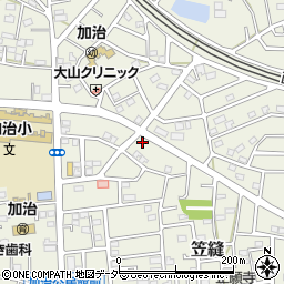 埼玉県飯能市笠縫104-2周辺の地図