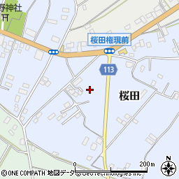 千葉県成田市桜田1009-18周辺の地図