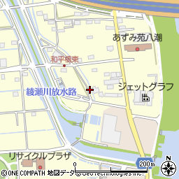 埼玉県八潮市八條3736-2周辺の地図