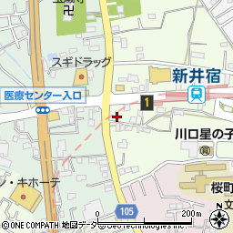 桜井輪店周辺の地図