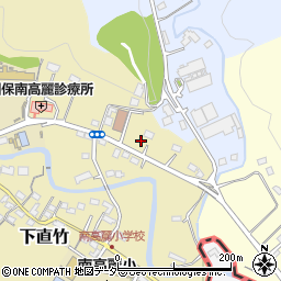 埼玉県飯能市下直竹1132-14周辺の地図