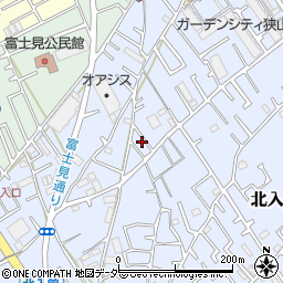 埼玉県狭山市北入曽831周辺の地図