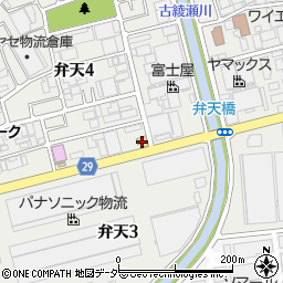 コメダ珈琲店草加店周辺の地図