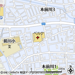 ベルク川口前川店周辺の地図