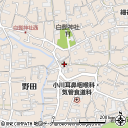 埼玉県入間市野田375周辺の地図