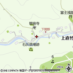 埼玉県飯能市上直竹下分222周辺の地図
