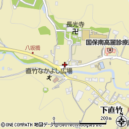 埼玉県飯能市下直竹1049-4周辺の地図