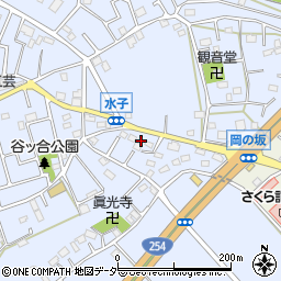 埼玉県富士見市水子2712周辺の地図