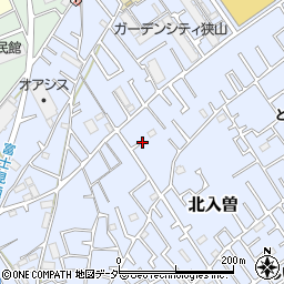 埼玉県狭山市北入曽817周辺の地図
