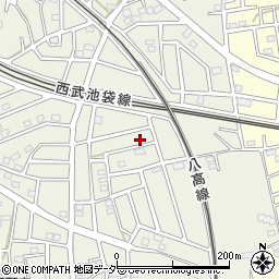 埼玉県飯能市笠縫296-2周辺の地図