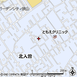 埼玉県狭山市北入曽429-10周辺の地図