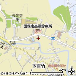埼玉県飯能市下直竹1089周辺の地図