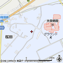 千葉県成田市桜田1053-27周辺の地図