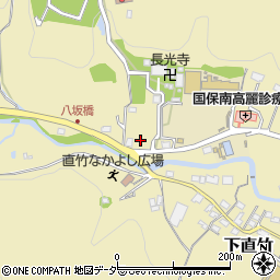 埼玉県飯能市下直竹1041-4周辺の地図