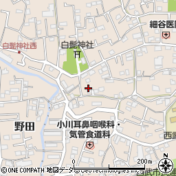 埼玉県入間市野田443周辺の地図
