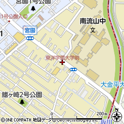 東洋学園大学前周辺の地図