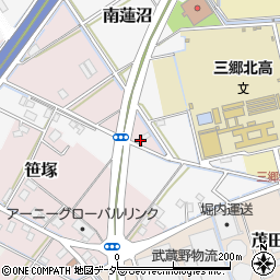 埼玉県三郷市笹塚106周辺の地図