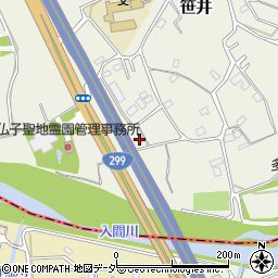 埼玉県狭山市笹井3317周辺の地図