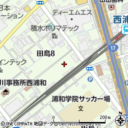 埼玉県さいたま市桜区田島8丁目6周辺の地図