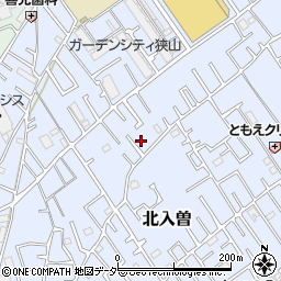 埼玉県狭山市北入曽806-18周辺の地図