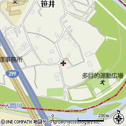 埼玉県狭山市笹井3212-1周辺の地図
