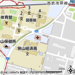 埼玉県警察署　狭山警察署周辺の地図