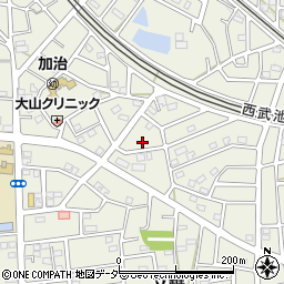 埼玉県飯能市笠縫106-2周辺の地図