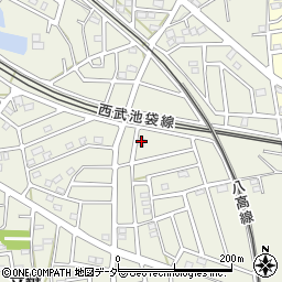 埼玉県飯能市笠縫299-4周辺の地図