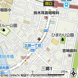 埼玉県三郷市三郷周辺の地図
