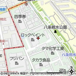 ロックペイント株式会社　東京工場周辺の地図