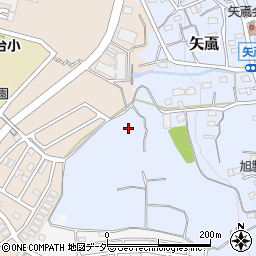 埼玉県飯能市矢颪周辺の地図