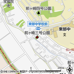前ヶ崎三号公園周辺の地図