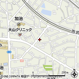 埼玉県飯能市笠縫105-3周辺の地図
