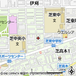 埼玉県川口市芝高木2丁目23周辺の地図