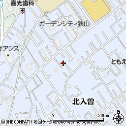埼玉県狭山市北入曽806-12周辺の地図