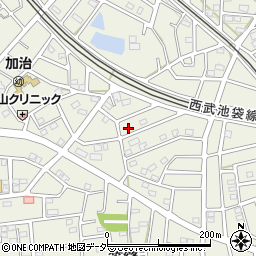 埼玉県飯能市笠縫156周辺の地図