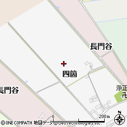 千葉県印旛郡栄町四箇周辺の地図