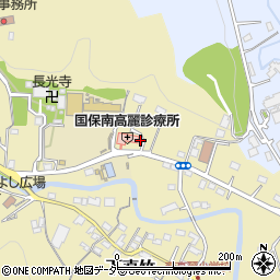 埼玉県飯能市下直竹1091-3周辺の地図