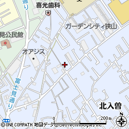 埼玉県狭山市北入曽820周辺の地図