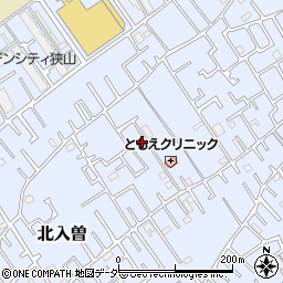 埼玉県狭山市北入曽458-19周辺の地図