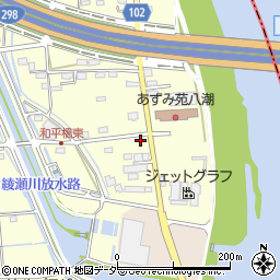 埼玉県八潮市八條3685-7周辺の地図