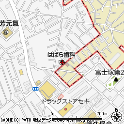 はばら歯科周辺の地図