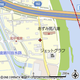埼玉県八潮市八條3685-2周辺の地図