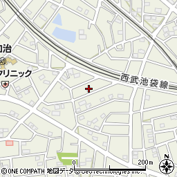 埼玉県飯能市笠縫152-1周辺の地図