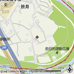 埼玉県狭山市笹井3214周辺の地図