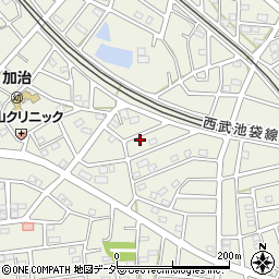 埼玉県飯能市笠縫154-1周辺の地図
